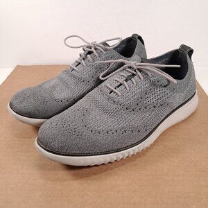 Cole Haan Oxford Shoes Men 10 M 2.Zerogrand Wingtip Gray Casual Shoes C27565